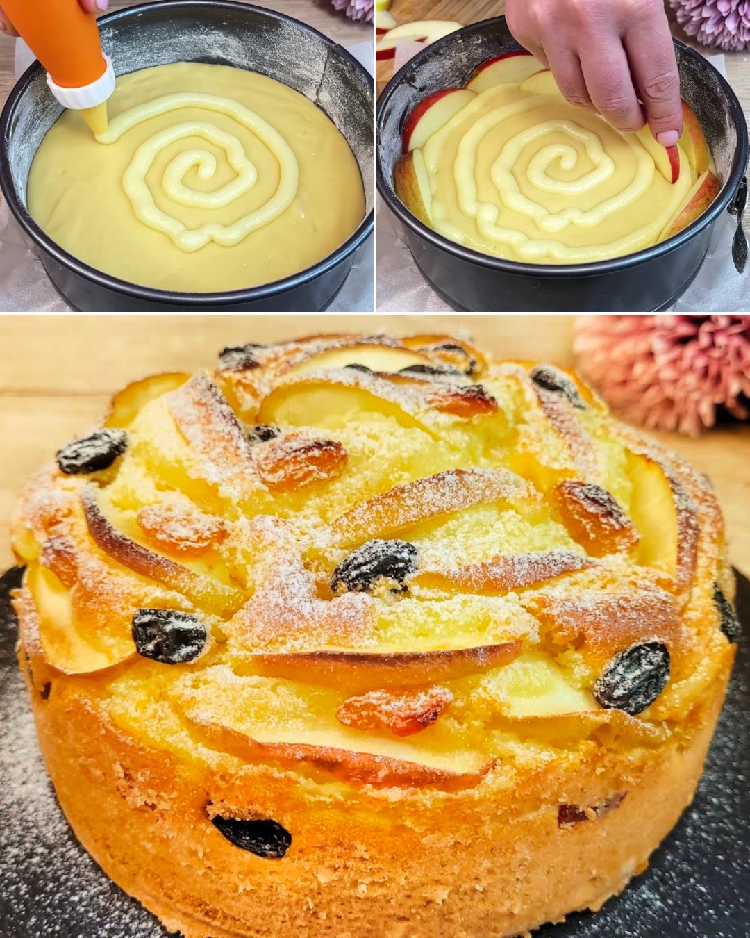 Gâteau Pommes et Crème 