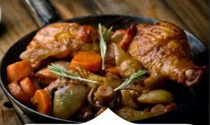 Poulet bourguignon