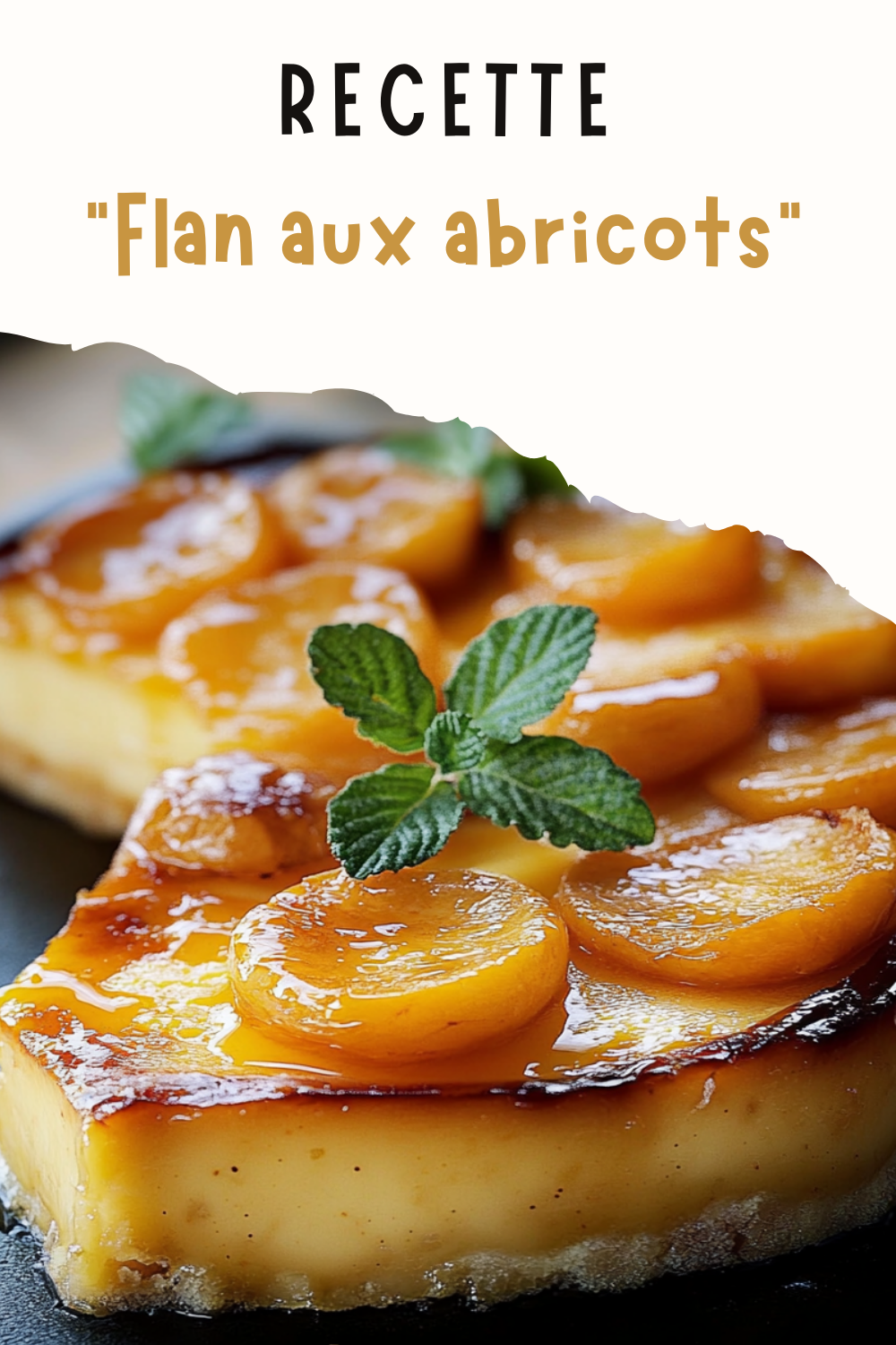 Flan aux abricots