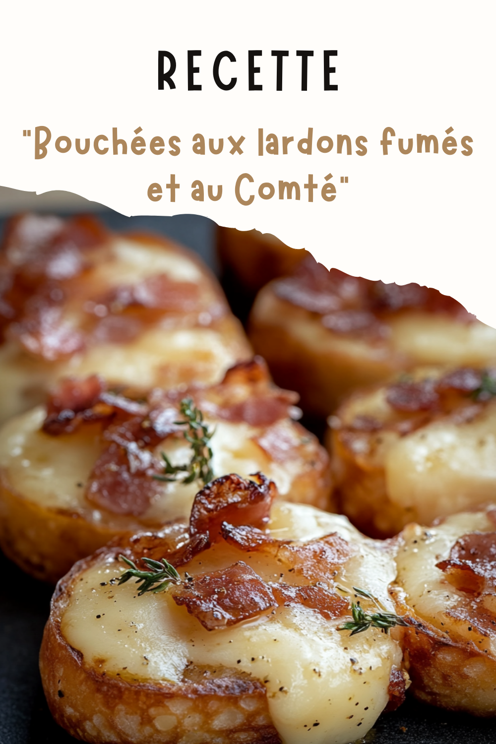 Bouchées aux lardons fumés et au Comté