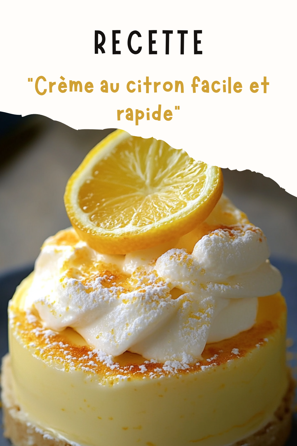 Crème au citron facile et rapide