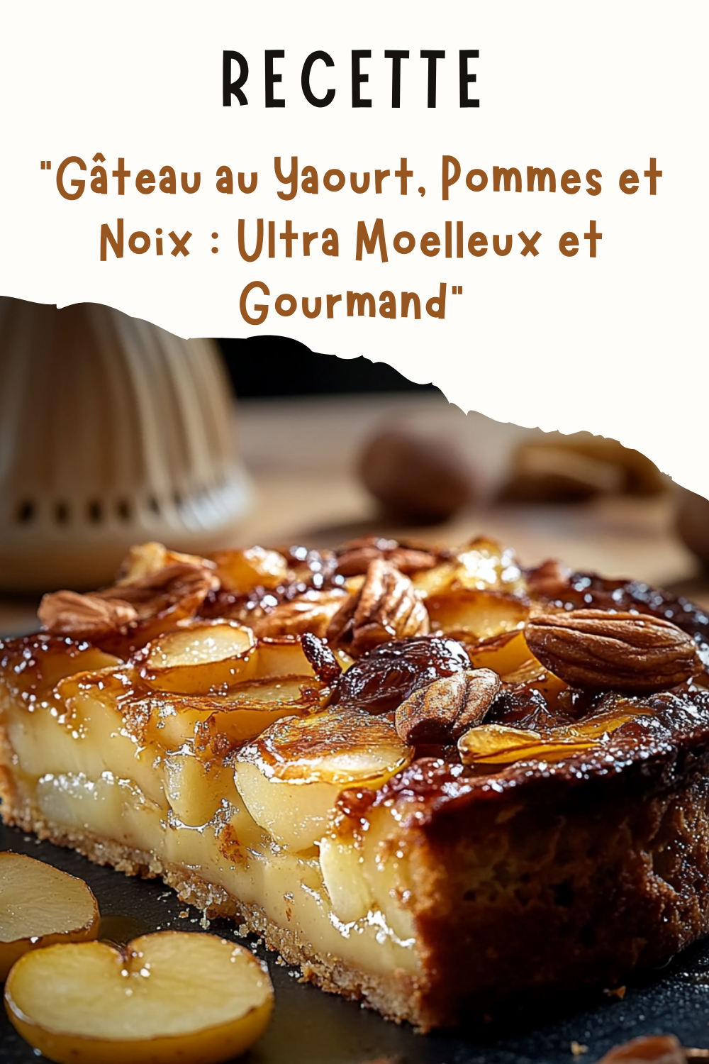 Gâteau au Yaourt, Pommes et Noix : Ultra Moelleux et Gourmand