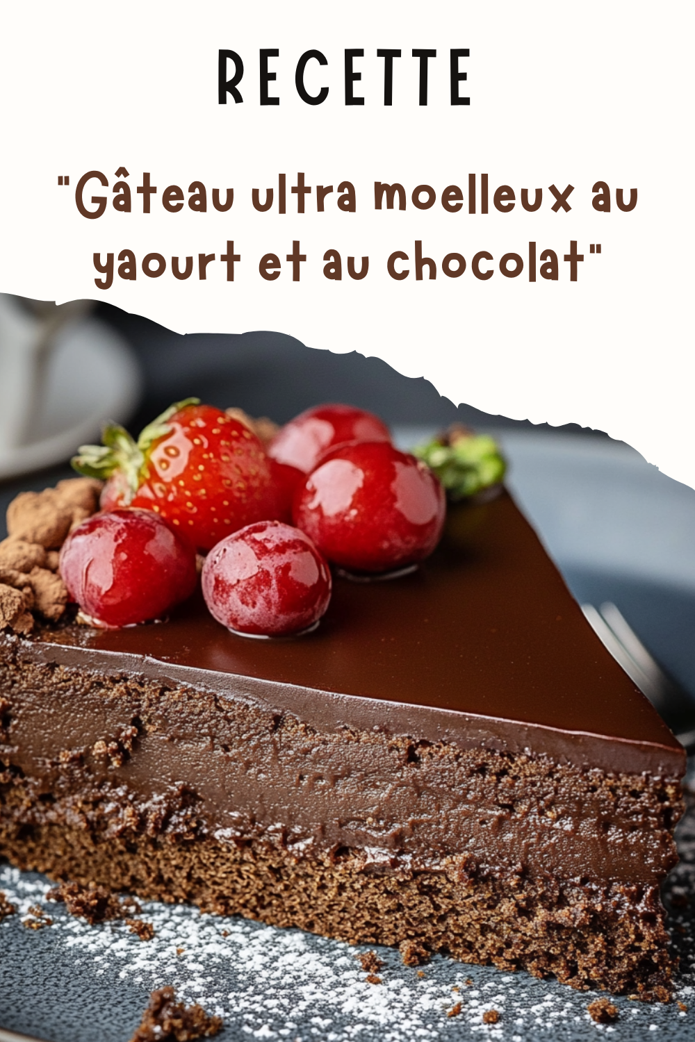 Gâteau ultra moelleux au yaourt et au chocolat