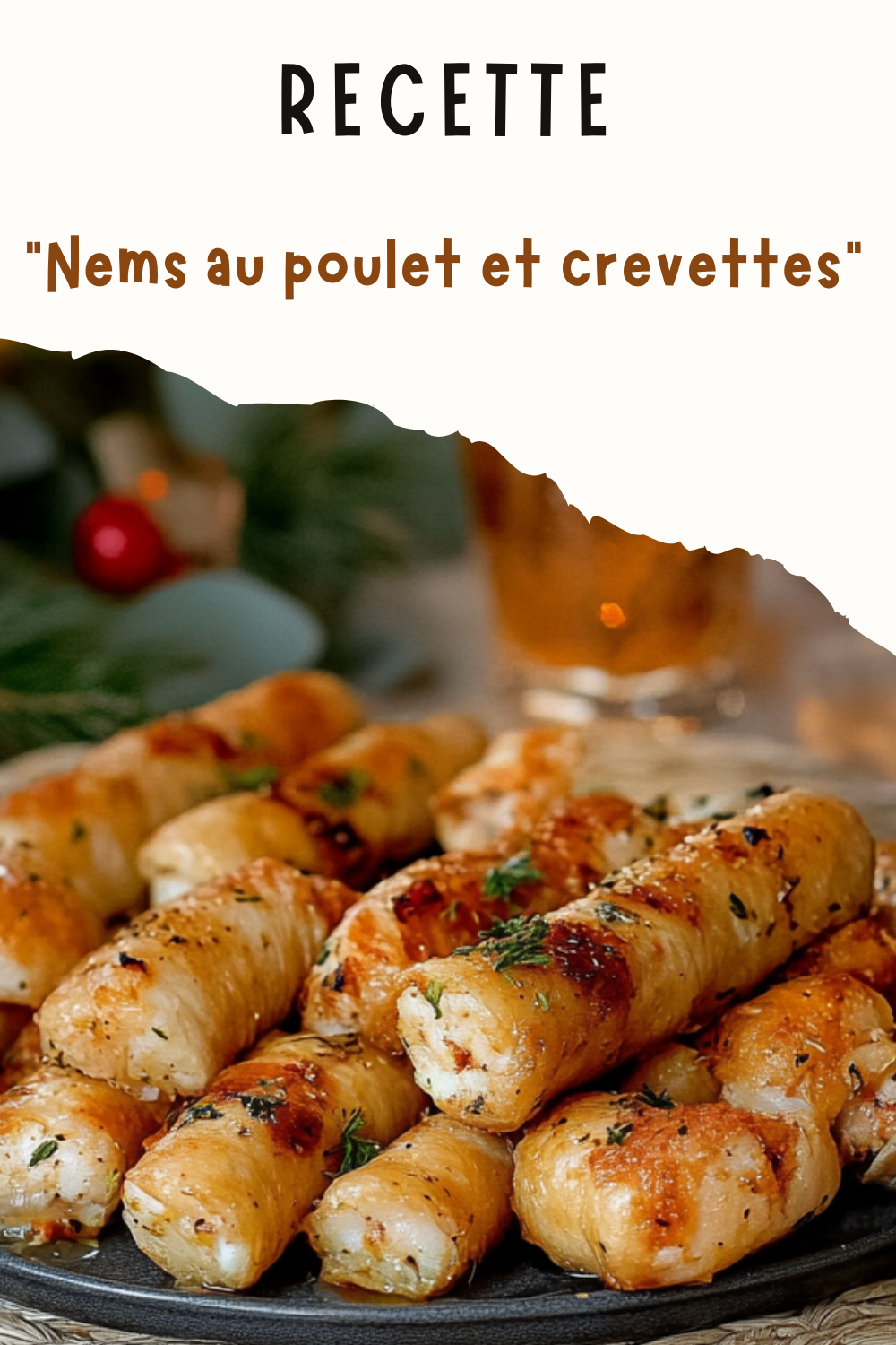 Nems au poulet et crevettes