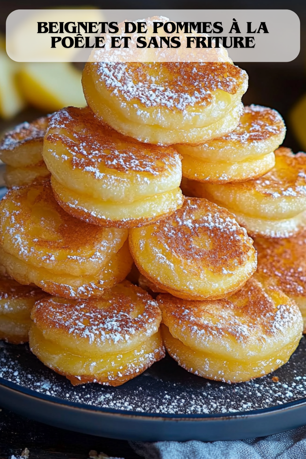 Beignets de pommes à la poêle et sans friture