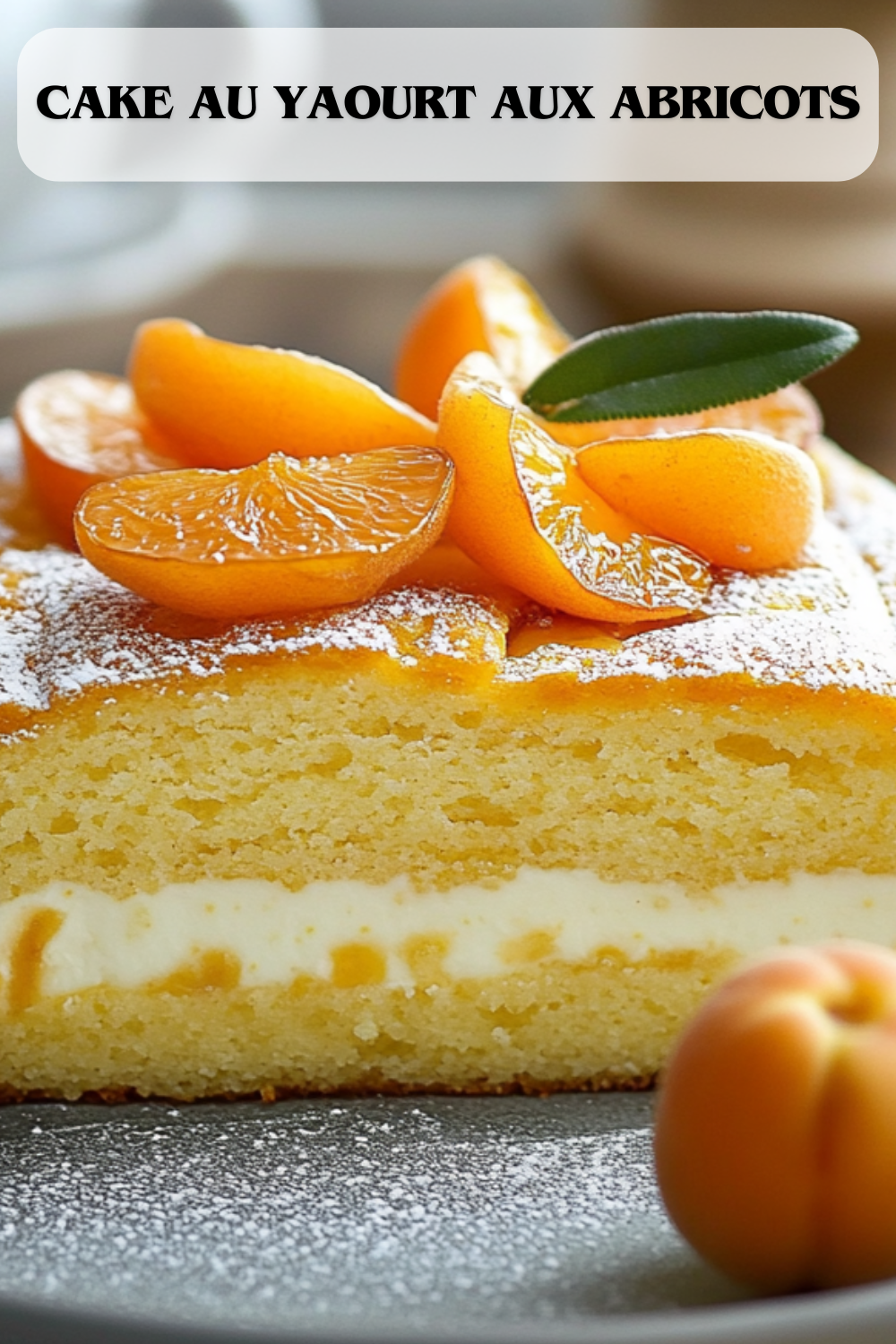 Cake au yaourt aux abricots