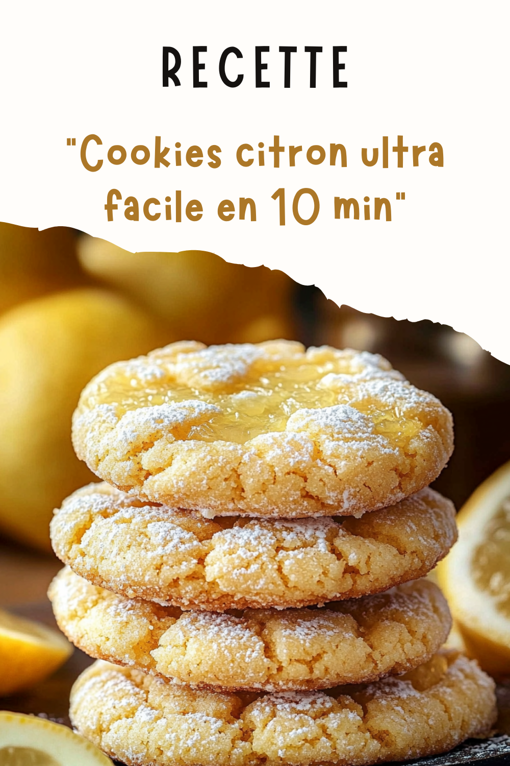 Cookies citron ultra facile en 10 min