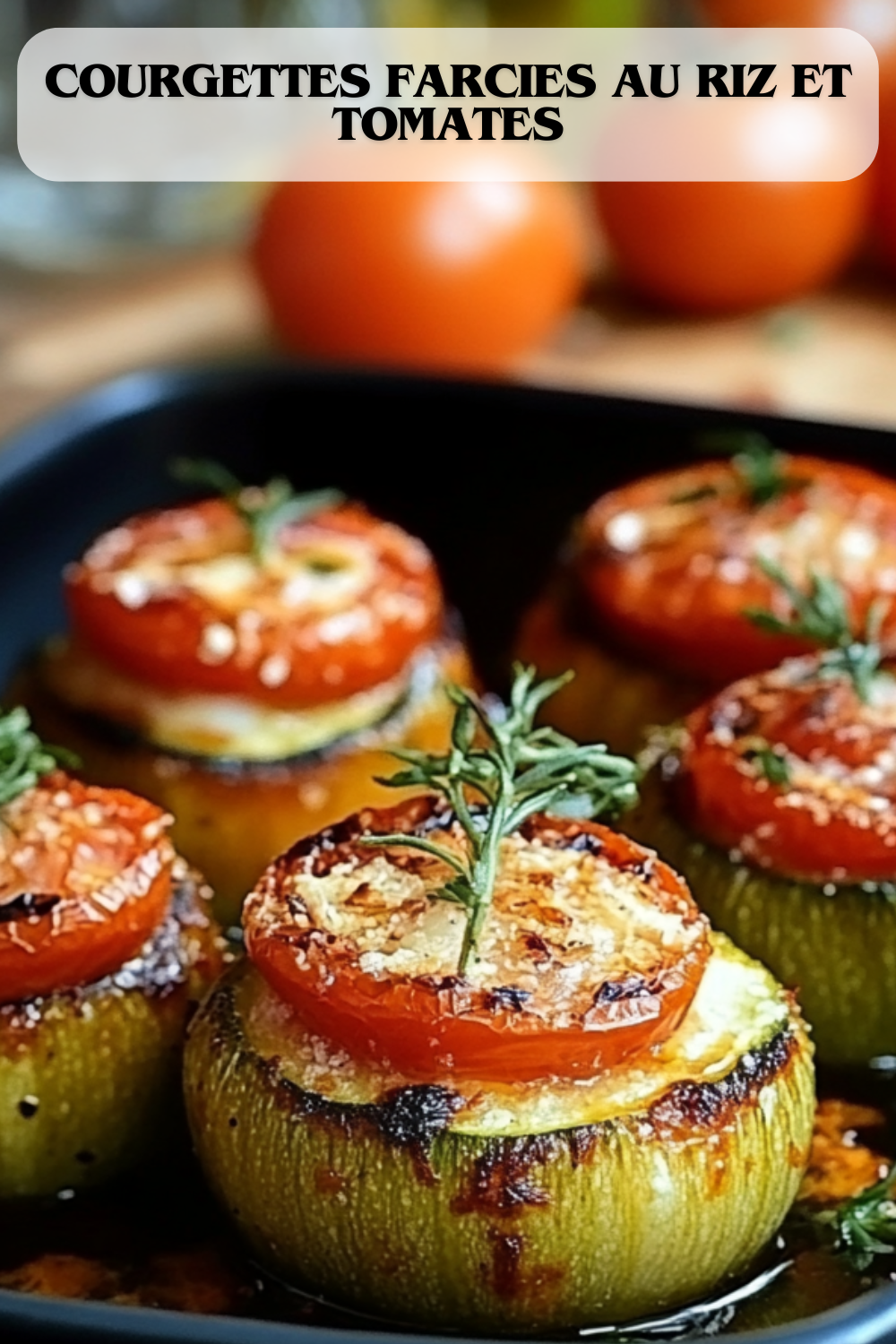Courgettes Farcies au Riz et Tomates