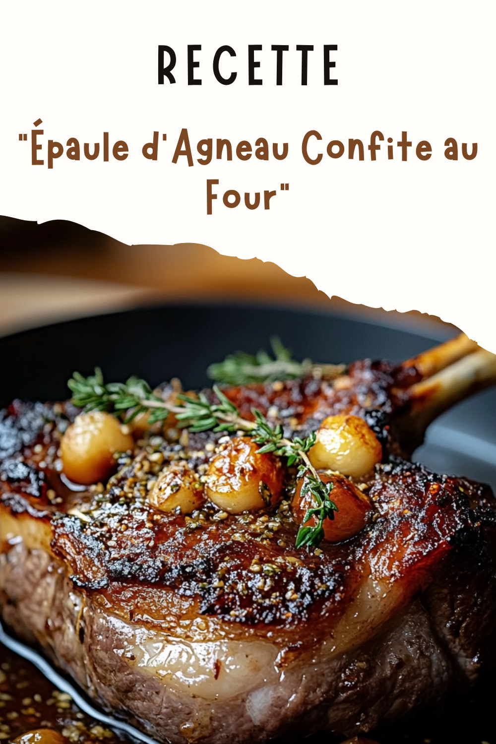 Épaule d'Agneau Confite au Four