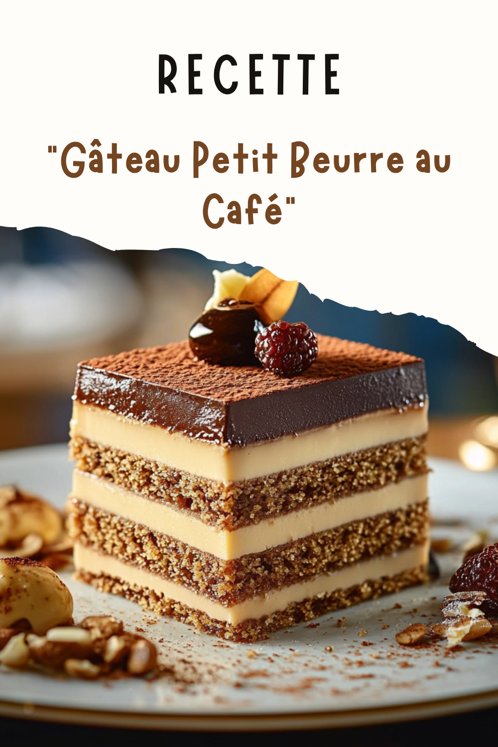 Gâteau Petit Beurre au Café