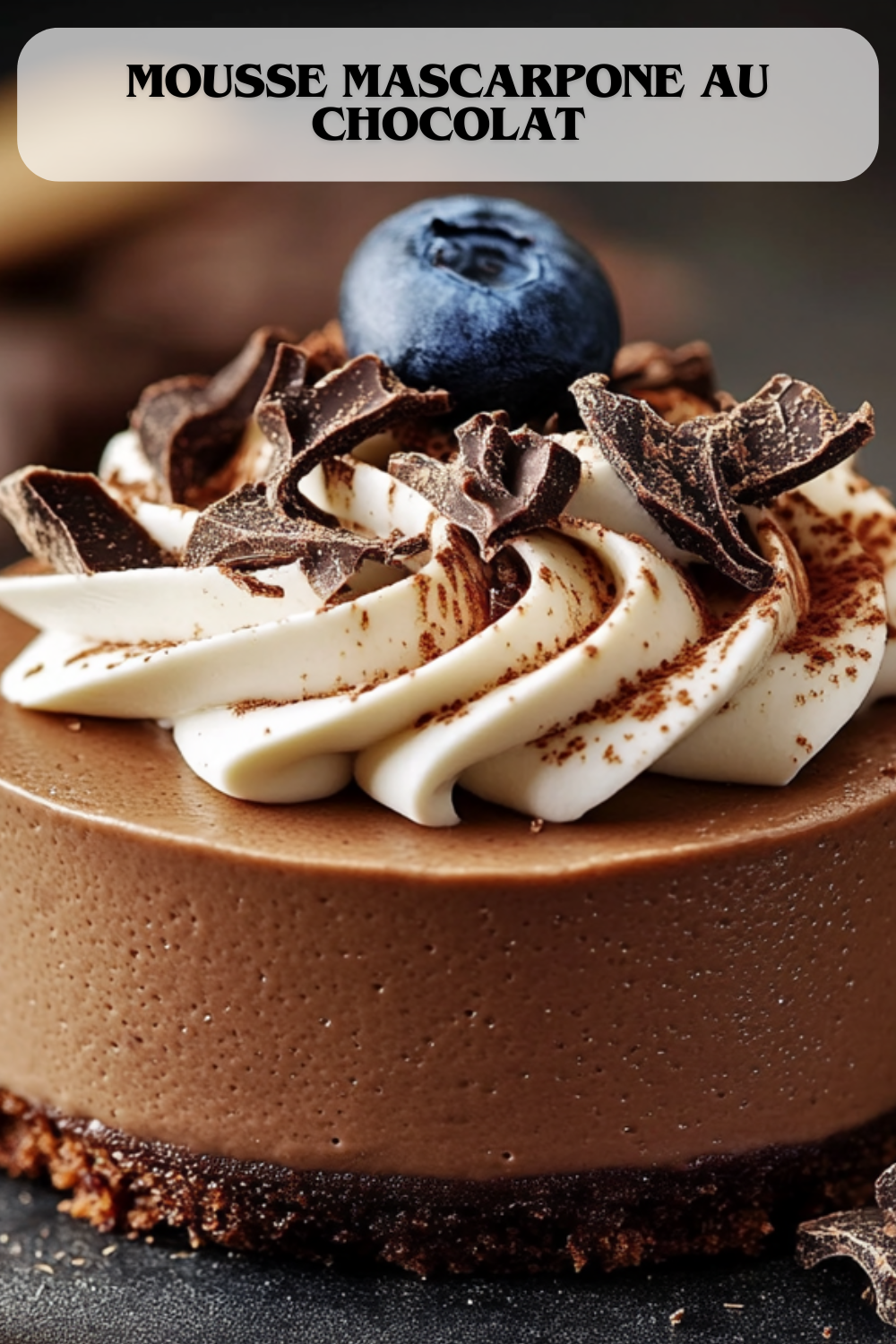 Mousse mascarpone au chocolat