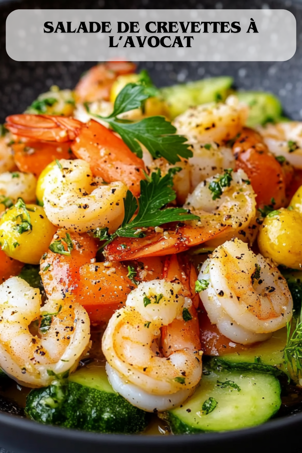 Salade de crevettes à l’avocat