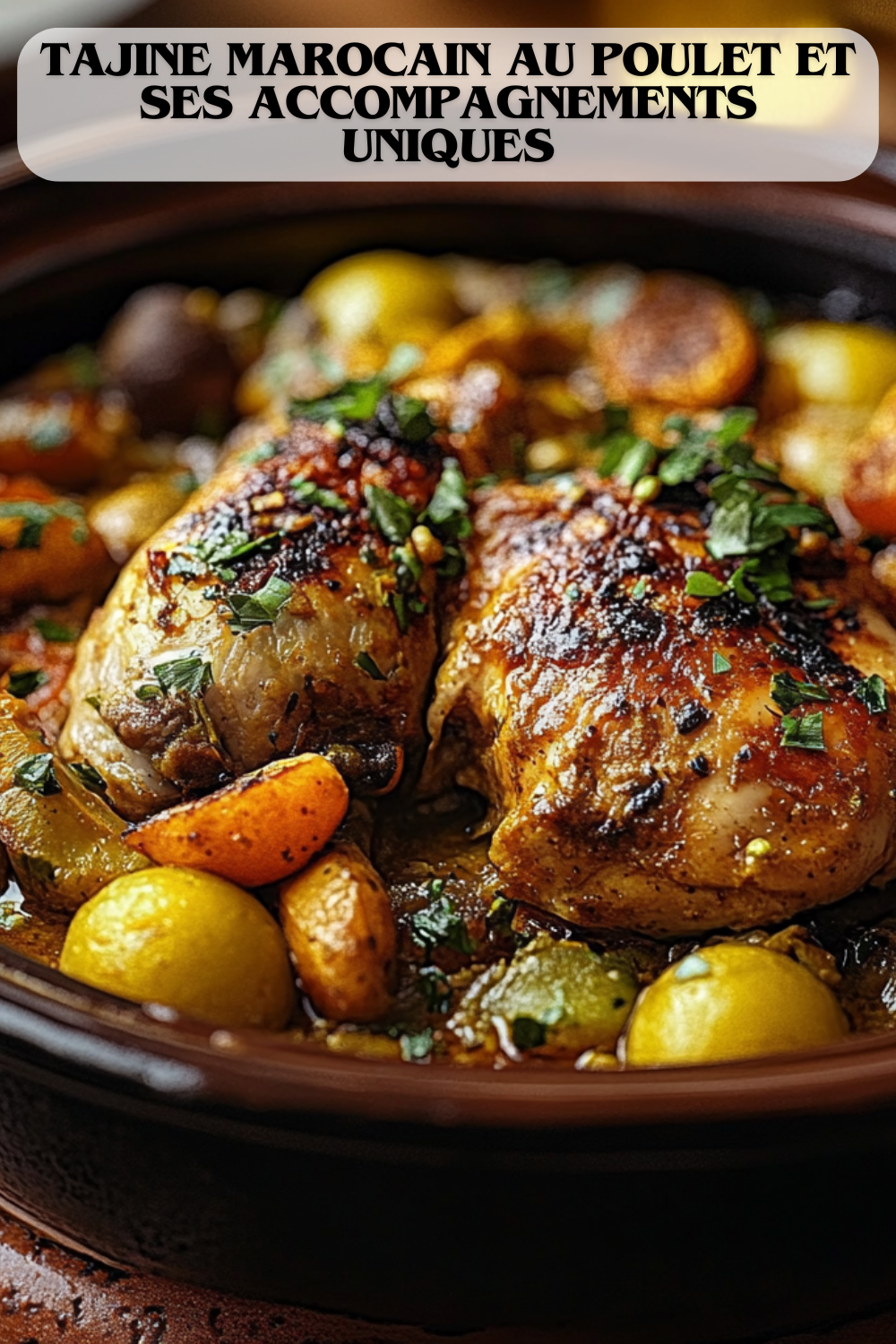 Tajine Marocain au Poulet et ses Accompagnements Uniques