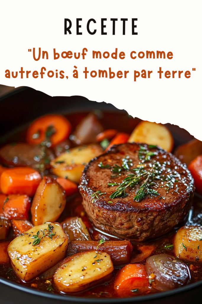 Un bœuf mode comme autrefois, à tomber par terre