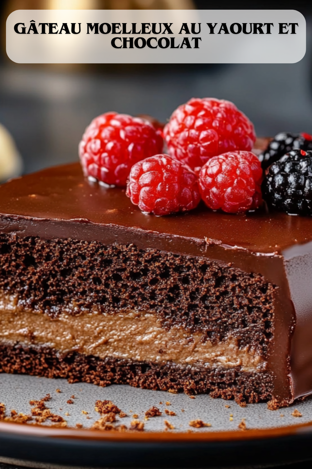 Gâteau Moelleux au Yaourt et Chocolat : Un Délice Fondant à Déguster !