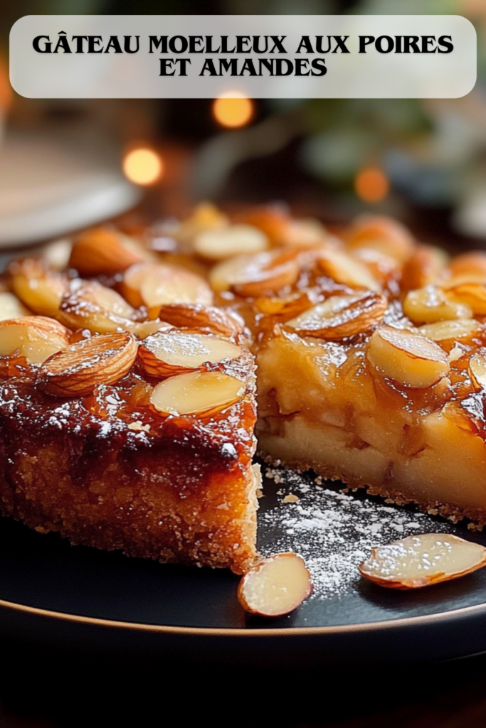 Gâteau Moelleux aux Poires et Amandes : Le Plaisir Simple et Gourmand