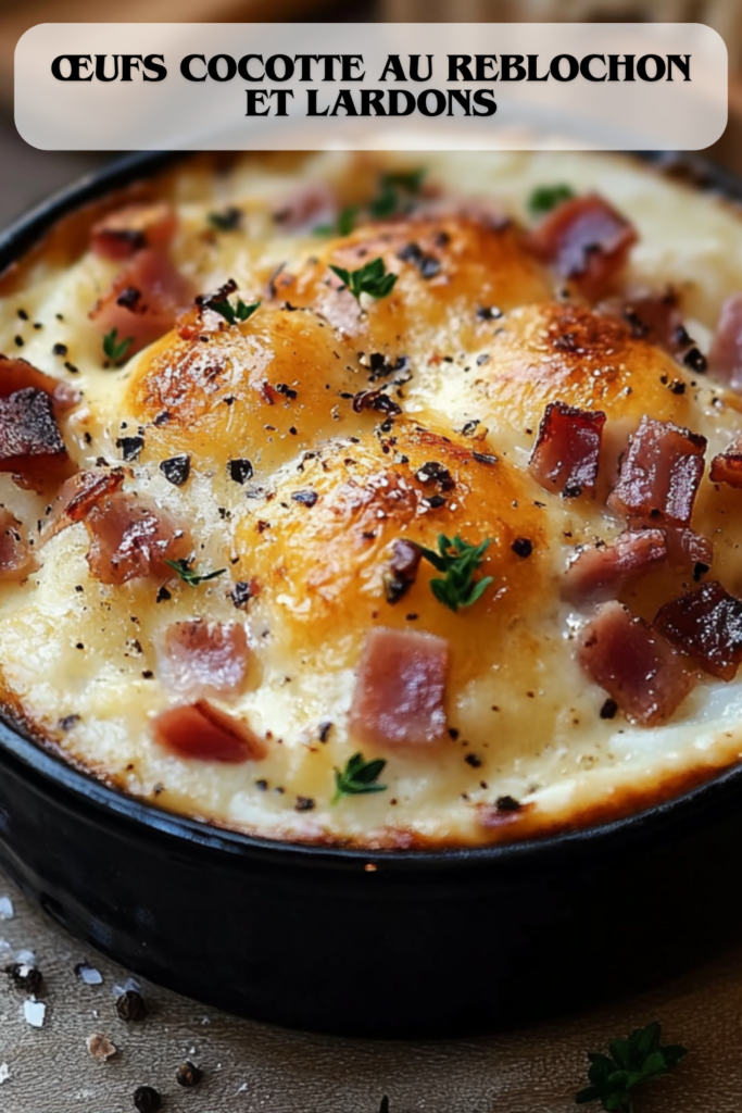 Œufs Cocotte au Reblochon et Lardons