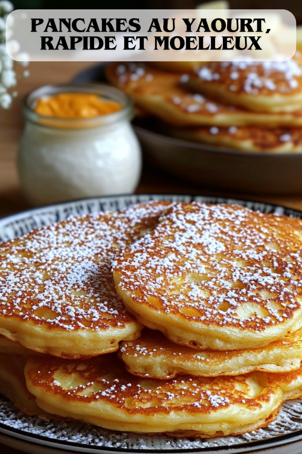 Pancakes au yaourt, rapide et moelleux