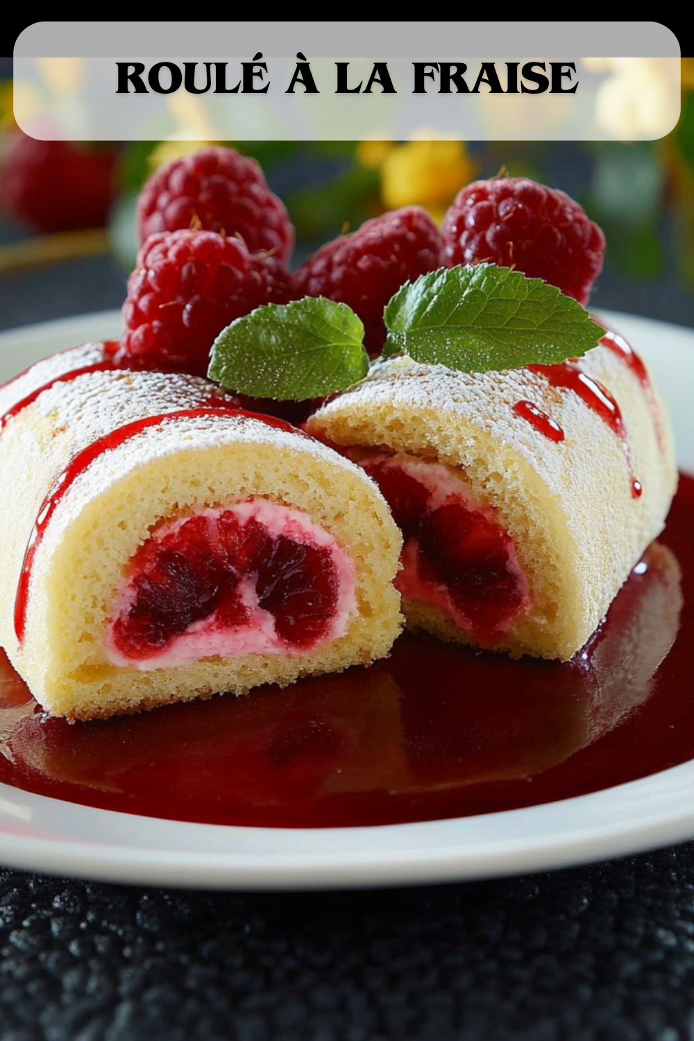 Roulé à la fraise