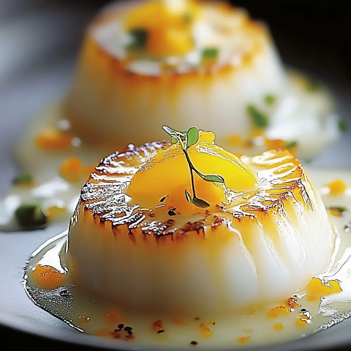 Saint-Jacques à la Crème d'Agrumes - Ingredients prepared